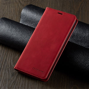Luxury Shockproof Business Magnetic Leather Flip Case With Wallet For Huawei