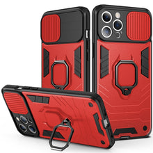 Load image into Gallery viewer, Shockproof Armor Case With Camera Protection Cover And Ring Holder Kickstand For iPhone