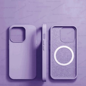 Shockproof Liquid Silicone Magsafe Case For iPhone