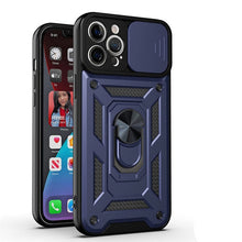 Load image into Gallery viewer, Shockproof Armor Magnetic Case For iPhone With Ring Holder Kickstand And Camera Protection Cover