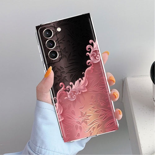 Love Bow Floral Clear Case For Samsung Galaxy