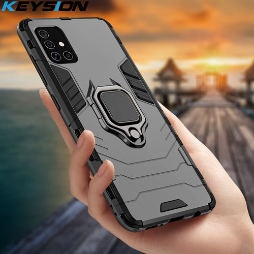 Shockproof Military-Grade Case For Samsung With Kickstand Ring